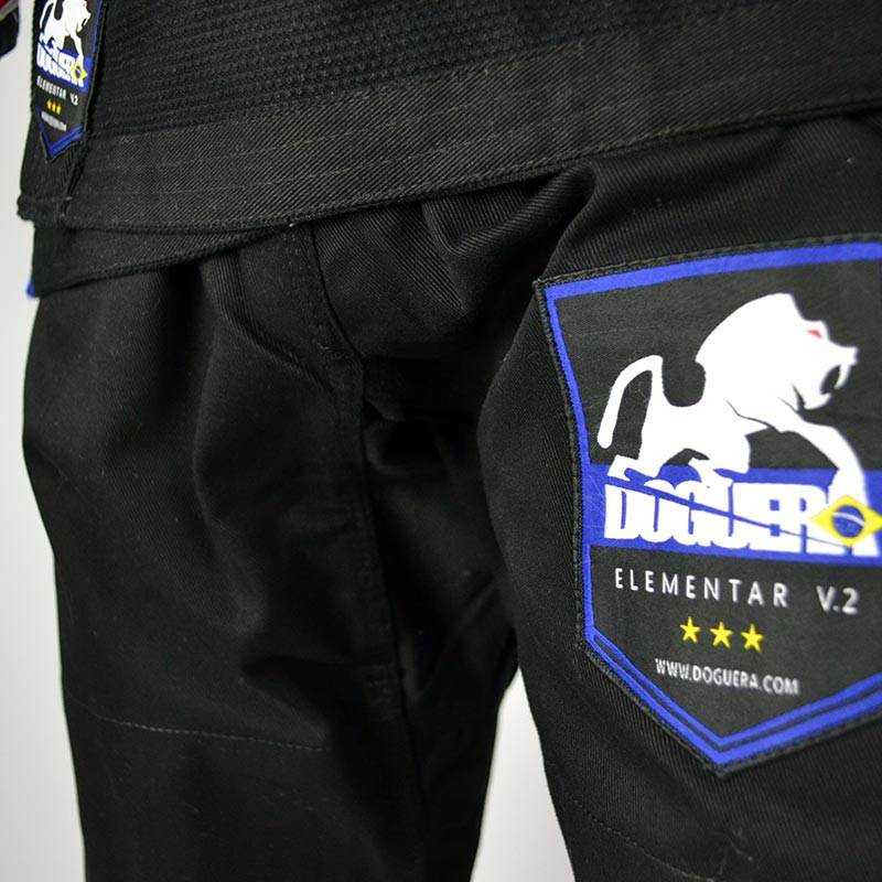 BJJ GI DOGUERA ELEMENTAR V.2 BLACK