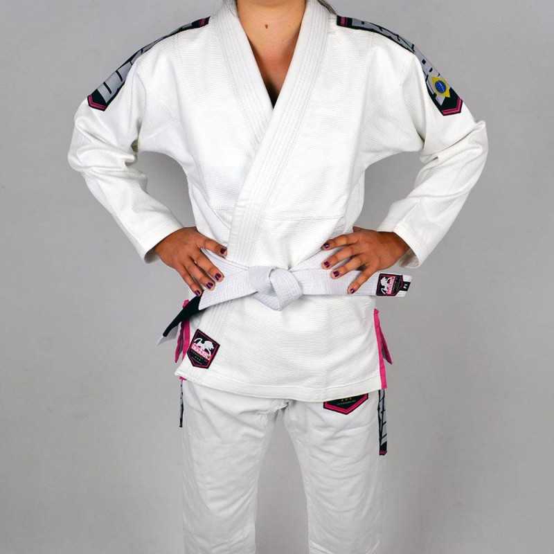 KIMONO JJB FEMME DOGUERA ELEMENTAR V.2  BLANC