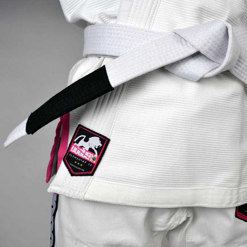 KIMONO JJB FEMME DOGUERA ELEMENTAR V.2  BLANC