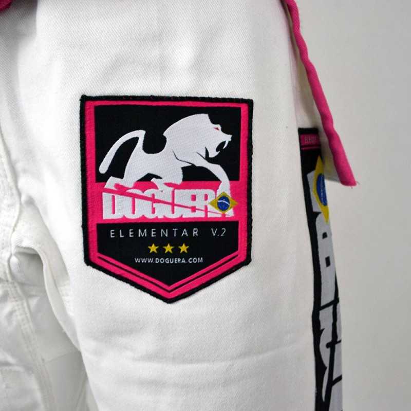 KIMONO JJB FEMME DOGUERA ELEMENTAR V.2  BLANC