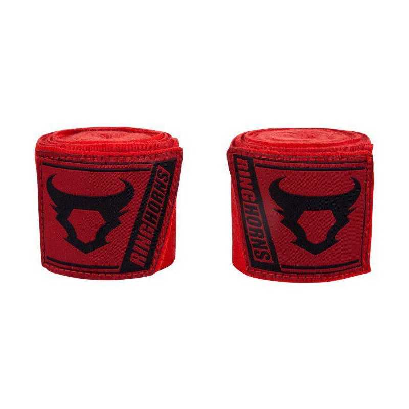 BANDAGES DE BOXE RINGHORNS CHARGER - ROUGE - 4 MÈTRES